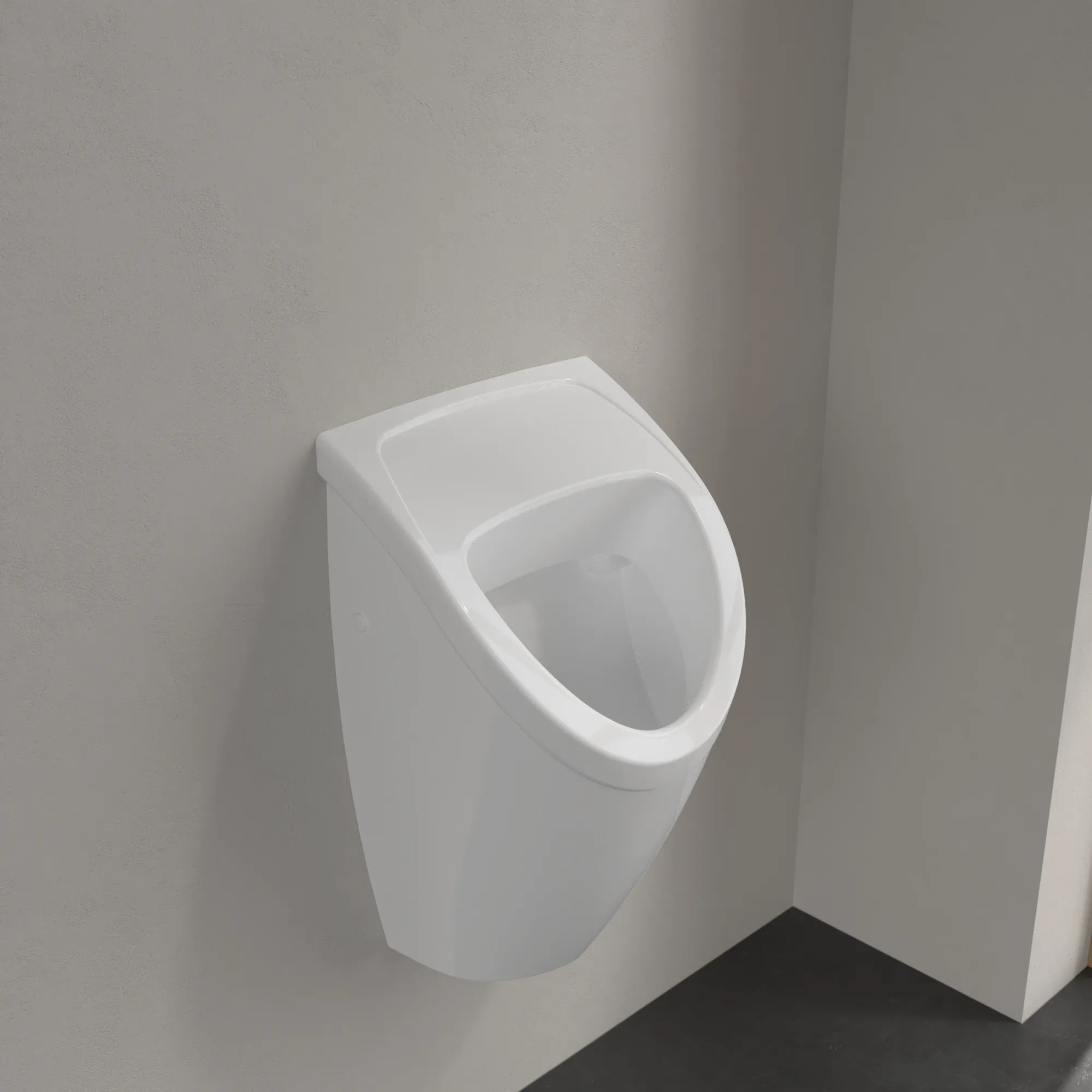 Urinal „O.novo“ Compact, Zulauf verdeckt 29 × 49,5 × 24,5 cm in Weiß Alpin Urinal „O.novo“ Compact, Zulauf verdeckt 29 × 49,5 × 24,5 cm in Weiß Alpin