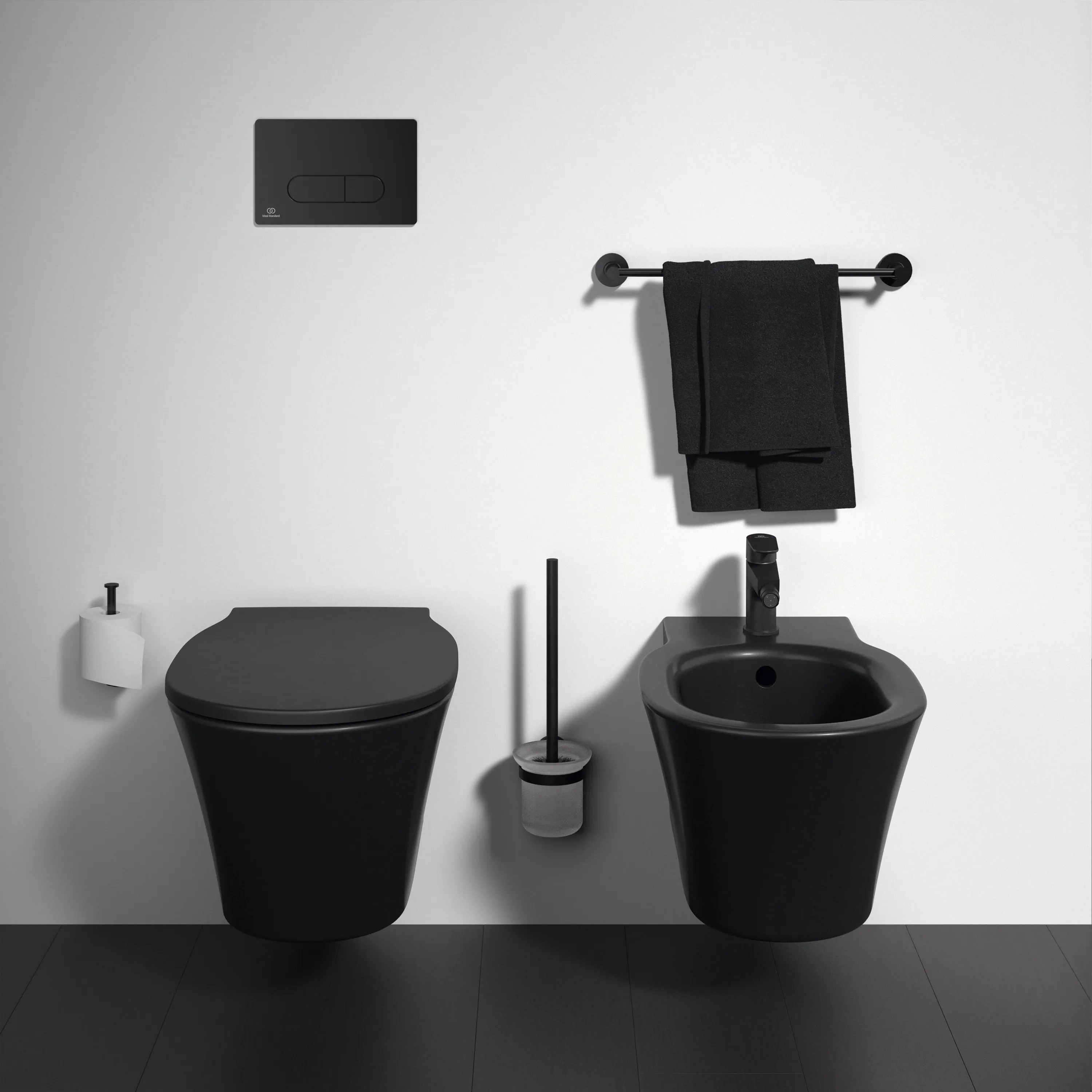 WC „ConnectAir“ 36 × 35 × 54 cm in Schwarz Matt WC „ConnectAir“ 36 × 35 × 54 cm in Schwarz Matt