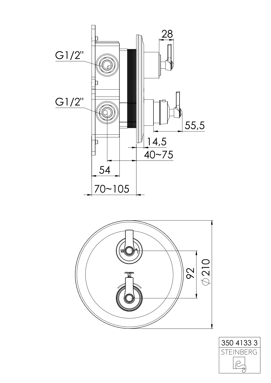 Steinberg „Serie 350“ in Chrom