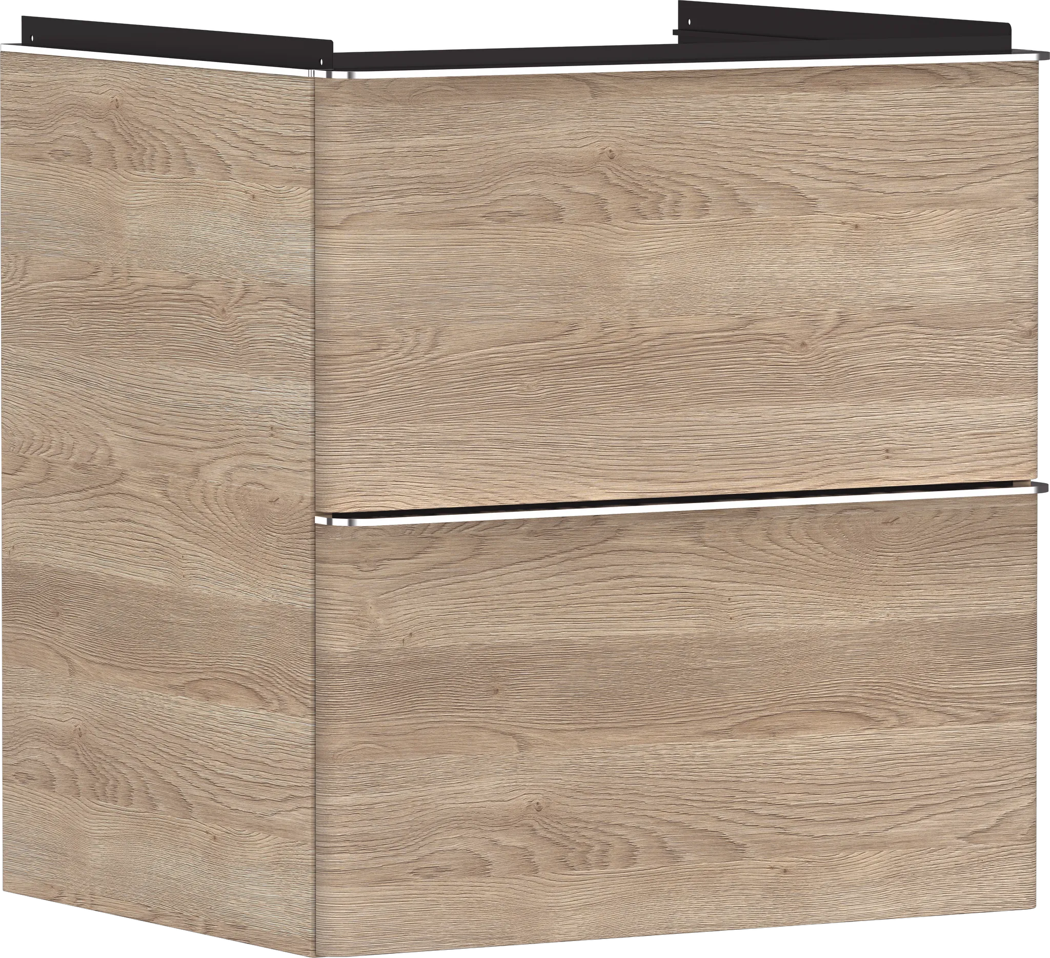 Hansgrohe Xelu Q Waschtischunterschrank Eiche Natur 580⁄475 mit 2 Schubkästen chrom Hansgrohe Xelu Q Waschtischunterschrank Eiche Natur 580⁄475 mit 2 Schubkästen chrom