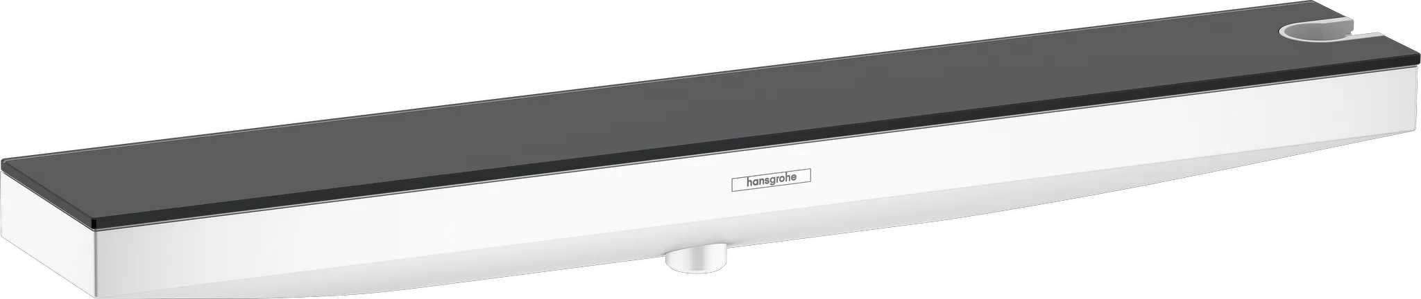 Hansgrohe Rainfinity Wandanschluss Porter 500 mit Brausehalter rechts und Duschablage, Mattweiß Hansgrohe Rainfinity Wandanschluss Porter 500 mit Brausehalter rechts und Duschablage, Mattweiß