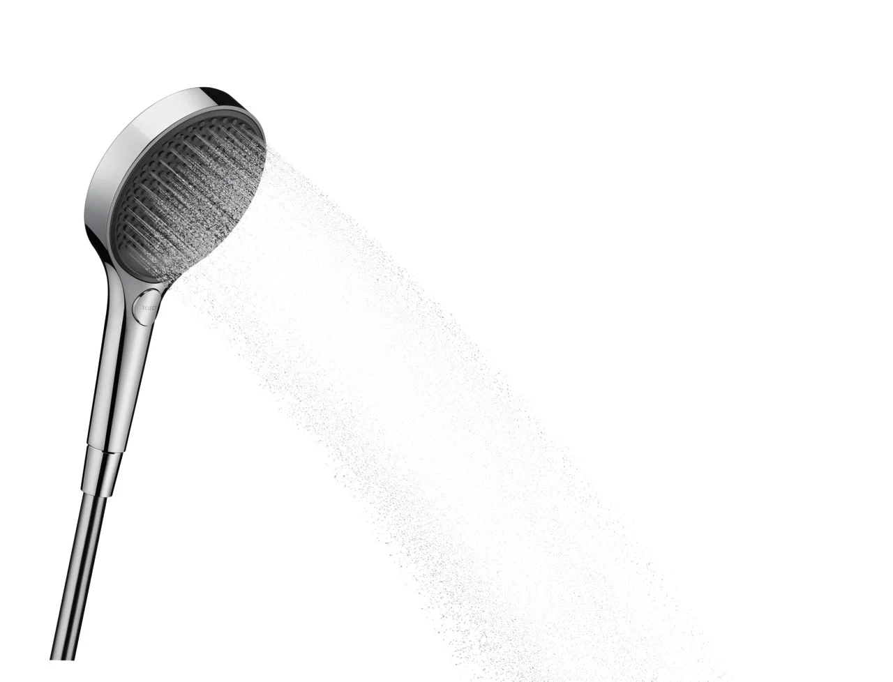 Hansgrohe Rainfinity Handbrause 130 3jet chrom | Brausekopfgröße: 132 mm | PowderRain, Intense PowderRain, MonoRain Strahlarten | QuickClean für einfache Reinigung