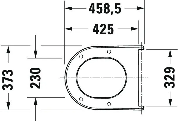 Duravit WC-Sitz „Soleil by Starck“ 38,3 × 46,3 × 4,7 cm