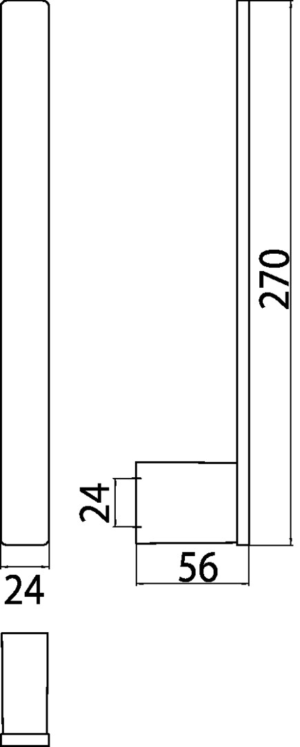 loft Reservepapierhalter senkrecht für 2 Rollen, chrom