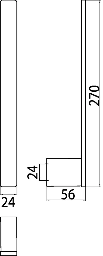 loft Reservepapierhalter senkrecht für 2 Rollen, chrom