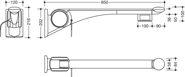 HEWI Stützklappgriff „Serie 802 LifeSystem“ HEWI Stützklappgriff „Serie 802 LifeSystem“
