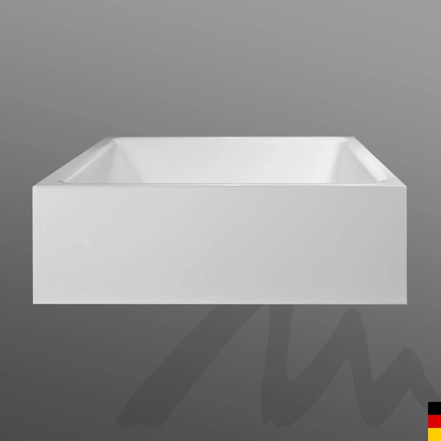 Mauersberger Mineral-Badewanne pexa 190⁄170, 1900x1700x600, Freistehend