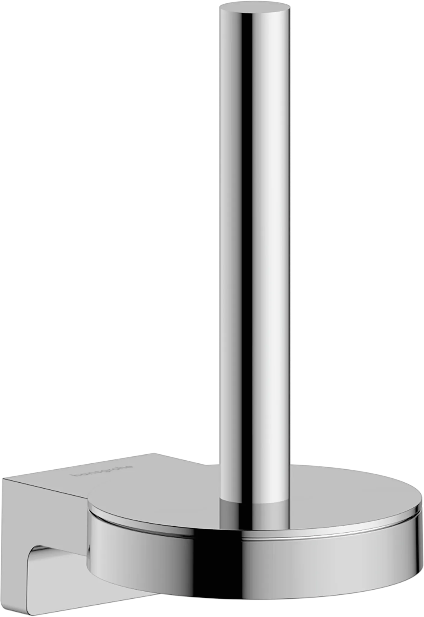 Hansgrohe AddStoris S Ersatzpapierrollenhalter Chrom - Wandmontage, Metall, verdeckte Befestigung, Bohrabstand 26 mm, Bohrloch Ø 6 mm