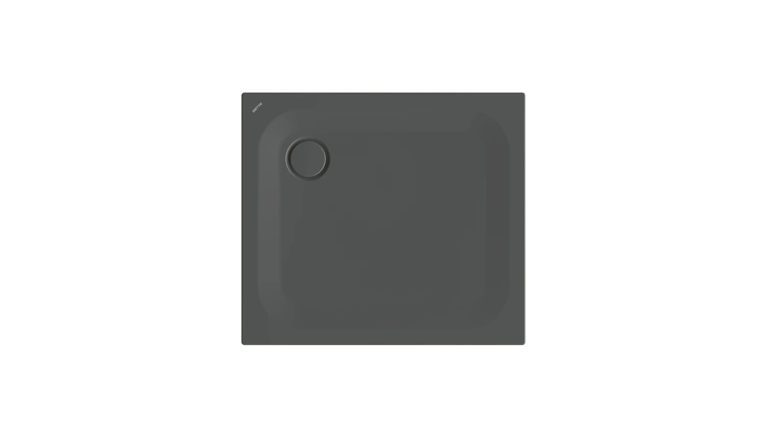 Bette rechteck Duschwanne „BetteUltra“ 900 × 800 mm ohne Oberflächenbeschichtung, ohne Oberflächenveredelung, ohne Wannenträger, in Slate