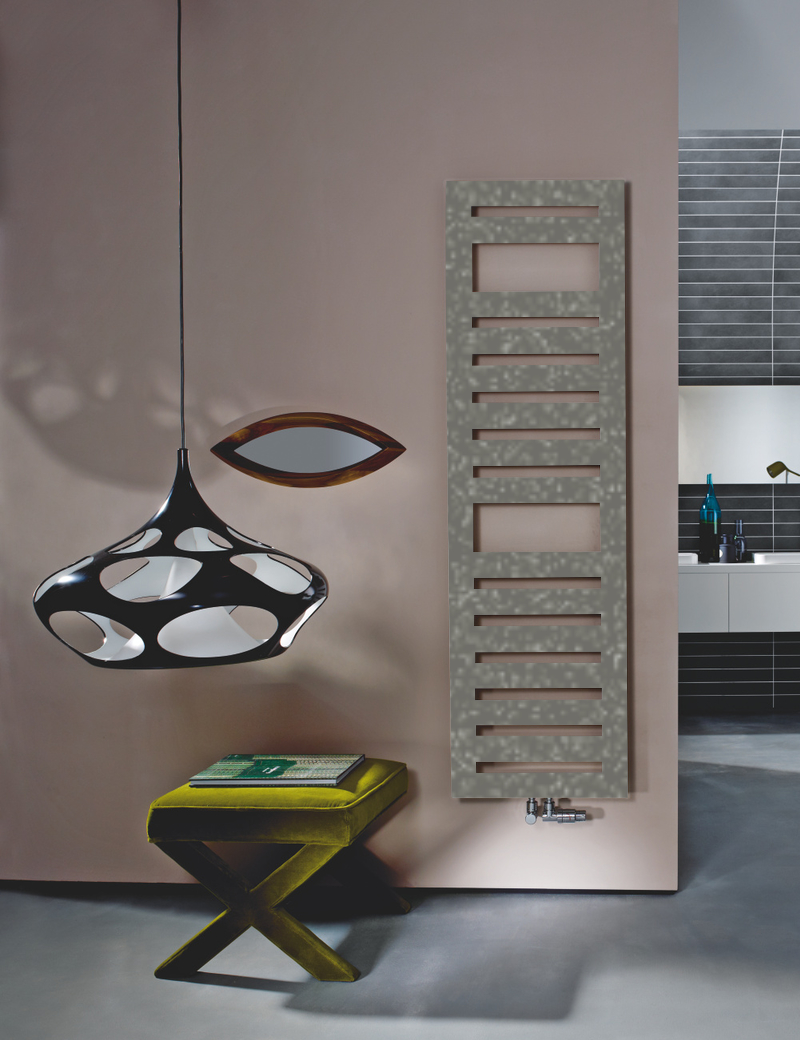 Zehnder Design-Handtuchwärmer „Metropolitan Spa“ 40 × 175 cm in Grey Aluminium (glänzend)