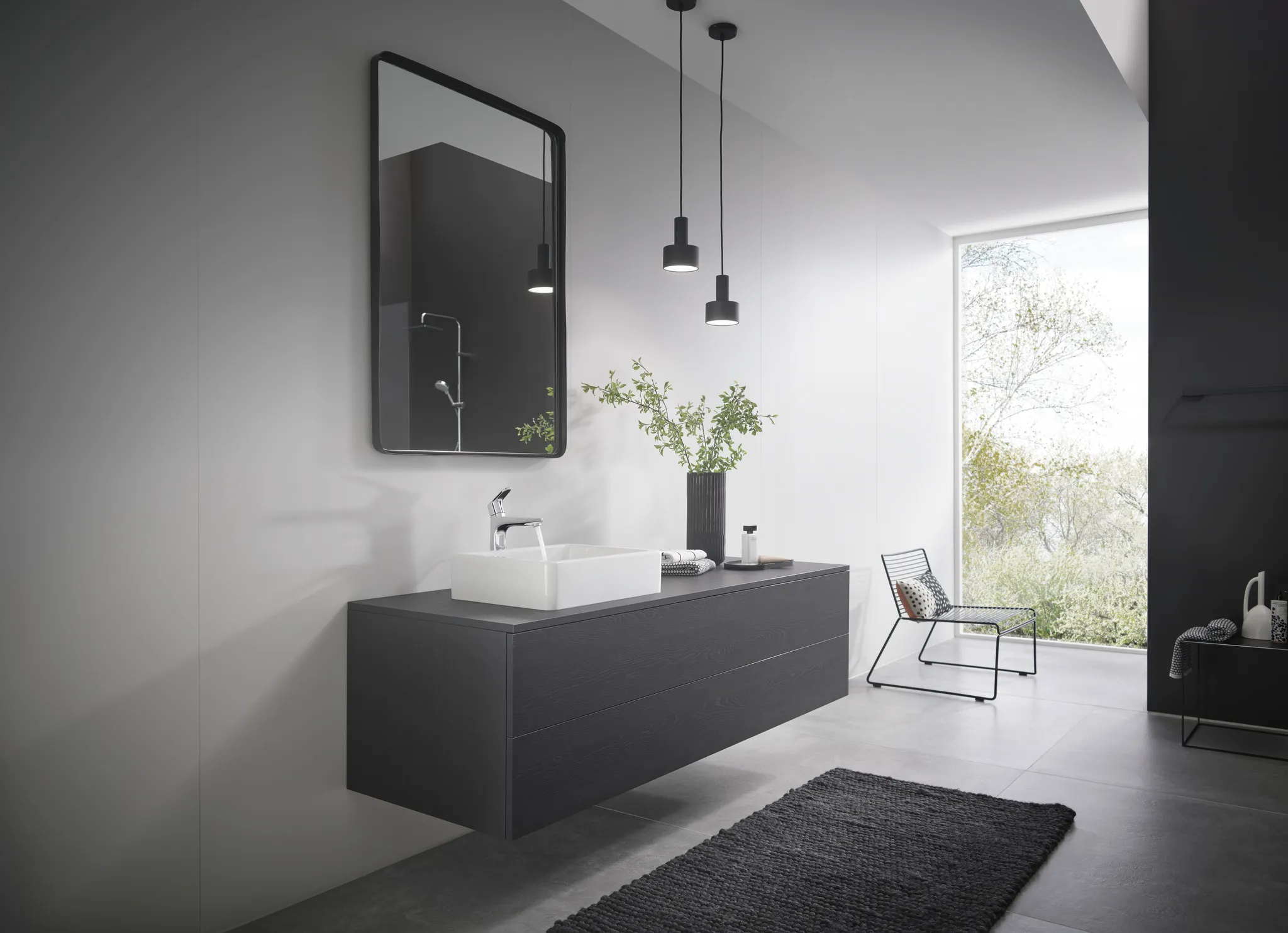Hansgrohe Focus Einhebel-Waschtischmischer 190 mit Zugstangen-Ablaufgarnitur, Chrom