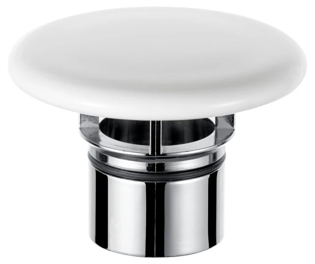 Armaturenzubehör 59990310000 Keramik-Ventilabdeckung für Ab-und Überlaufsystem Clou D: 80 mm weiß
