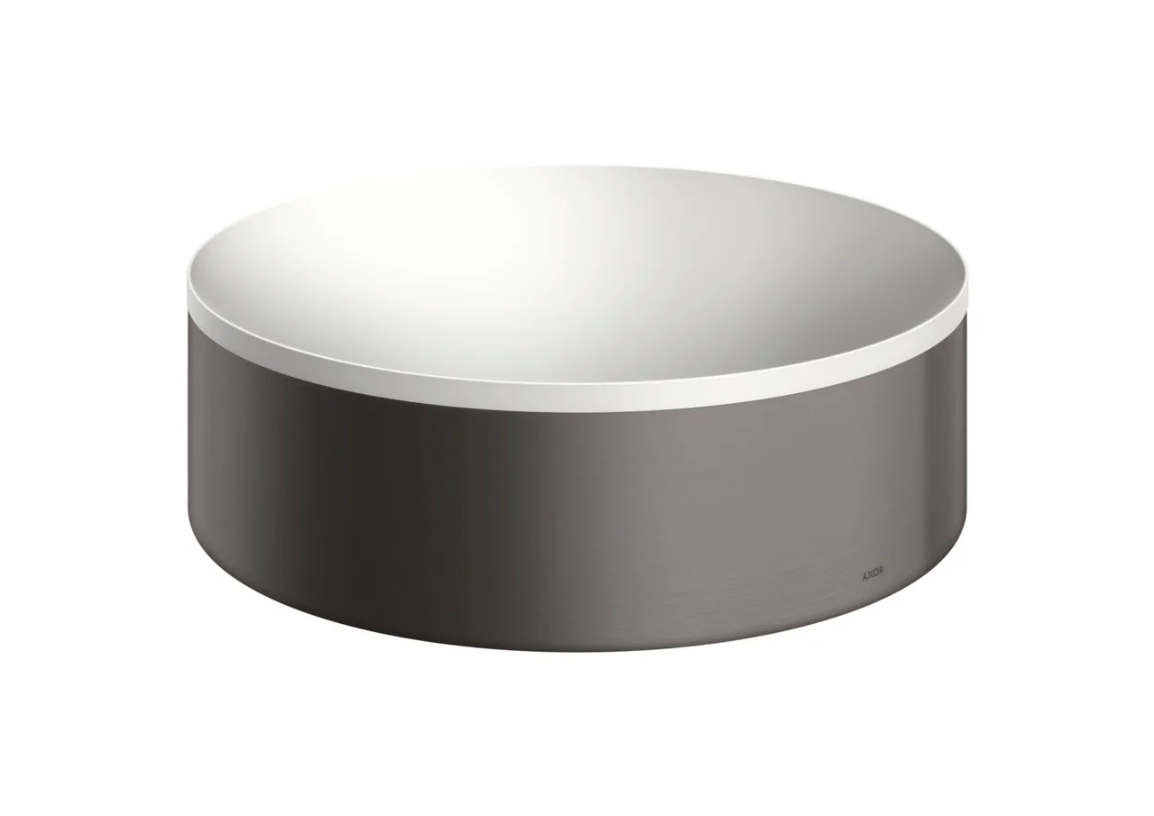 Hansgrohe AXOR Suite Aufsatzwaschtisch 300 mm, Brushed Black Chrome, SolidSurface, 80 mm Beckenhöhe, ohne Hahnloch und Überlauf Hansgrohe AXOR Suite Aufsatzwaschtisch 300 mm, Brushed Black Chrome, SolidSurface, 80 mm Beckenhöhe, ohne Hahnloch und Überlauf