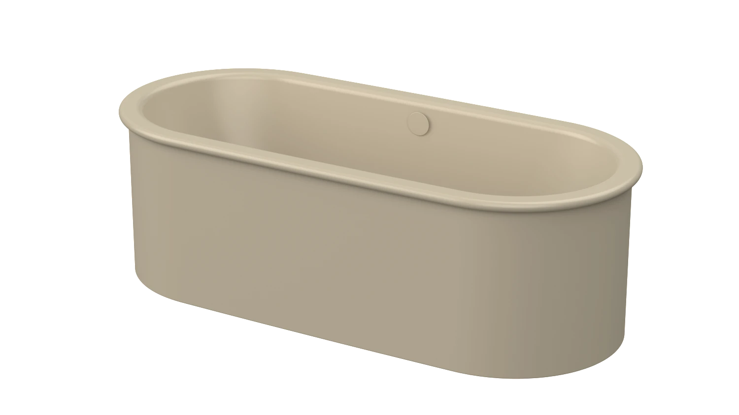 Bette Badewanne „BetteSuno“ freistehend oval 177,5 × 77,5 cm in Sand