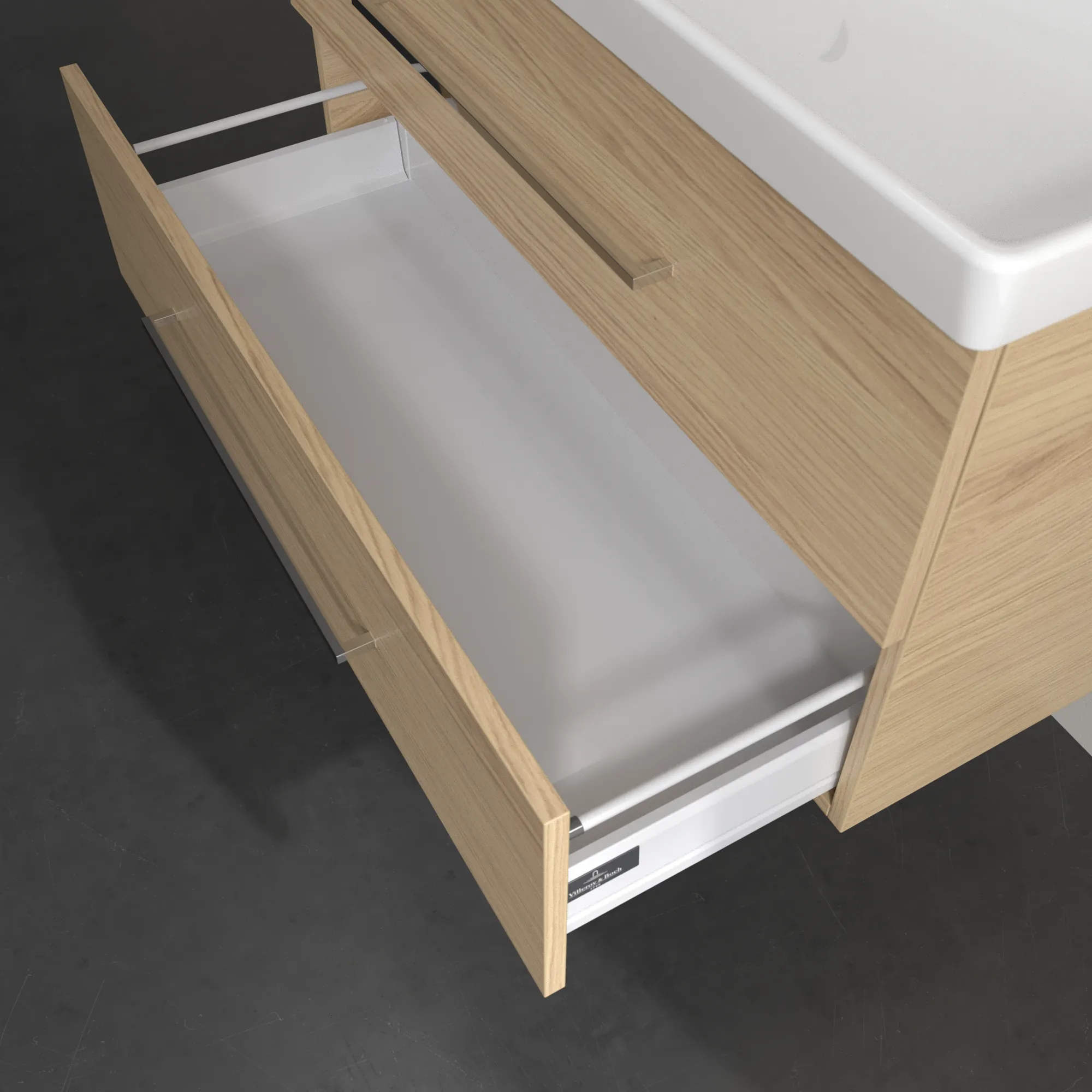 Villeroy & Boch Waschtischunterschrank „Avento“ für Schrankwaschtisch 980 × 514 × 452 mm Nordic Oak, Soft Closing