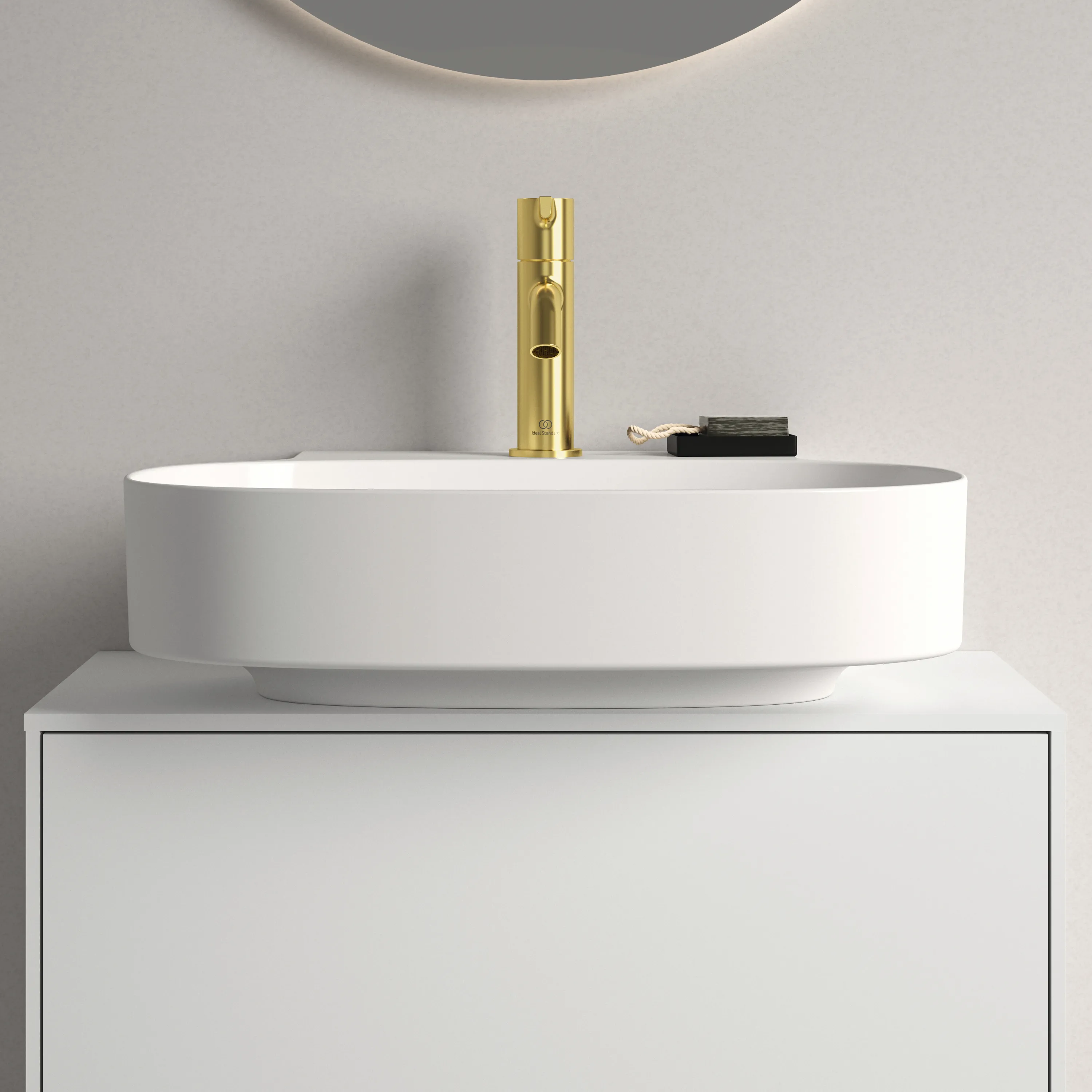 Waschbecken „Linda-X“ 50 × 48 × 13,5 cm, Hahnlochposition mittig in Weiß Waschbecken „Linda-X“ 50 × 48 × 13,5 cm, Hahnlochposition mittig in Weiß