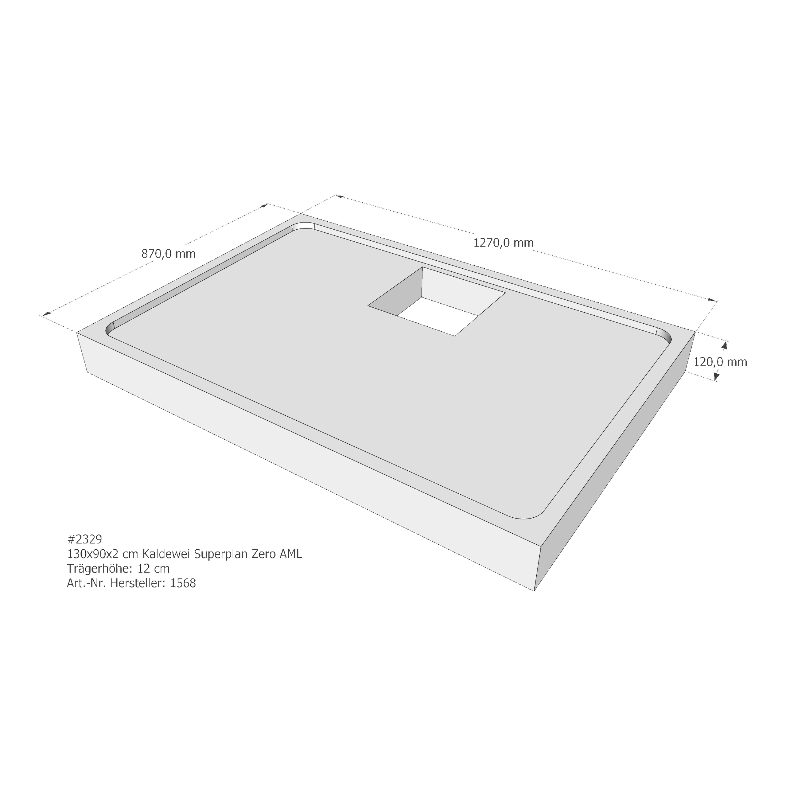 Duschwannenträger für Kaldewei Superplan Zero 130 × 90 × 2 cm Duschwannenträger für Kaldewei Superplan Zero 130 × 90 × 2 cm