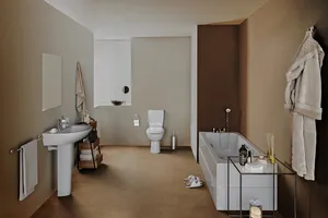 Bürstengarnitur IOM bodenstehend Edelstahl poliert Bürstengarnitur IOM bodenstehend Edelstahl poliert