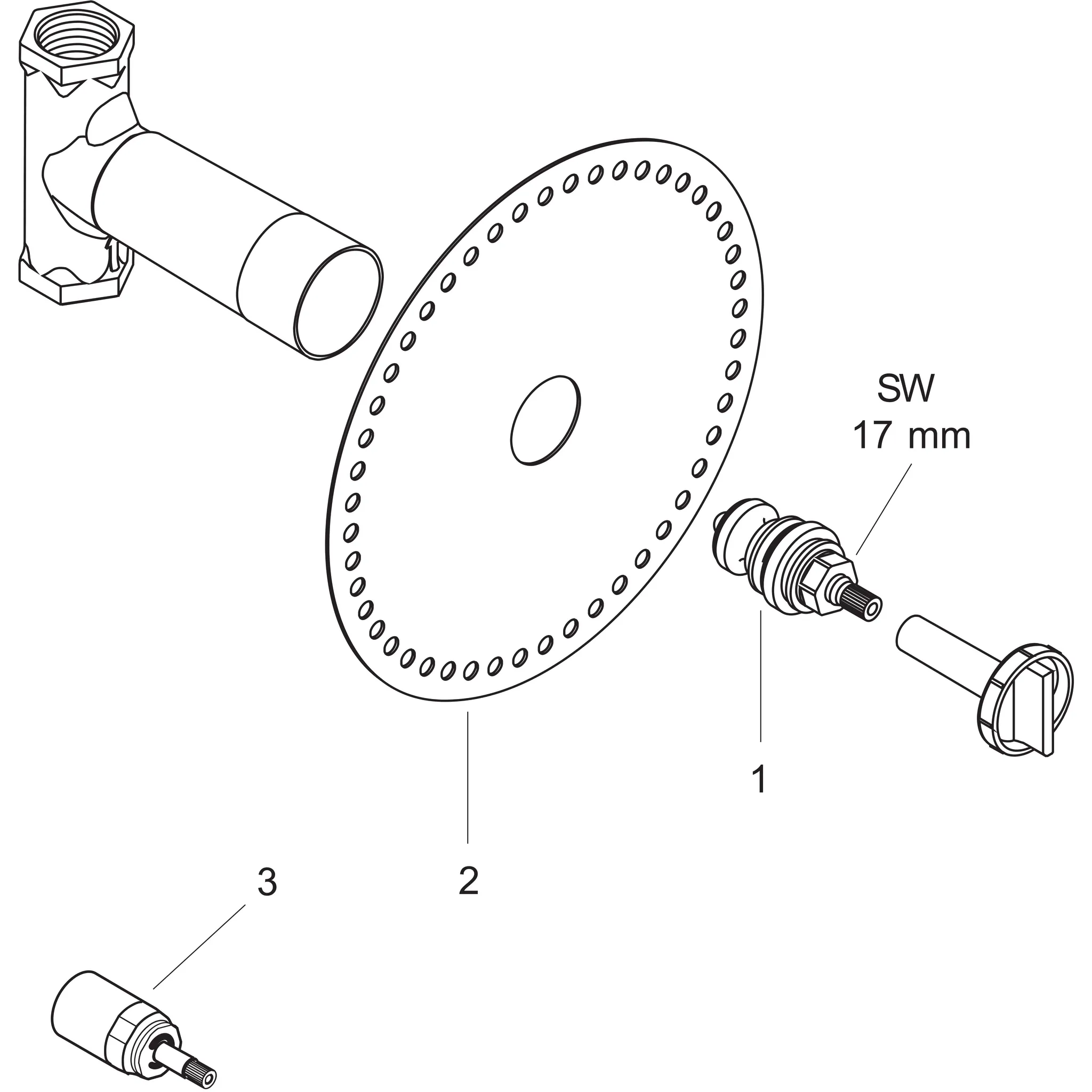 Grundkörper Absperrventil DN20 Grundkörper Absperrventil DN20