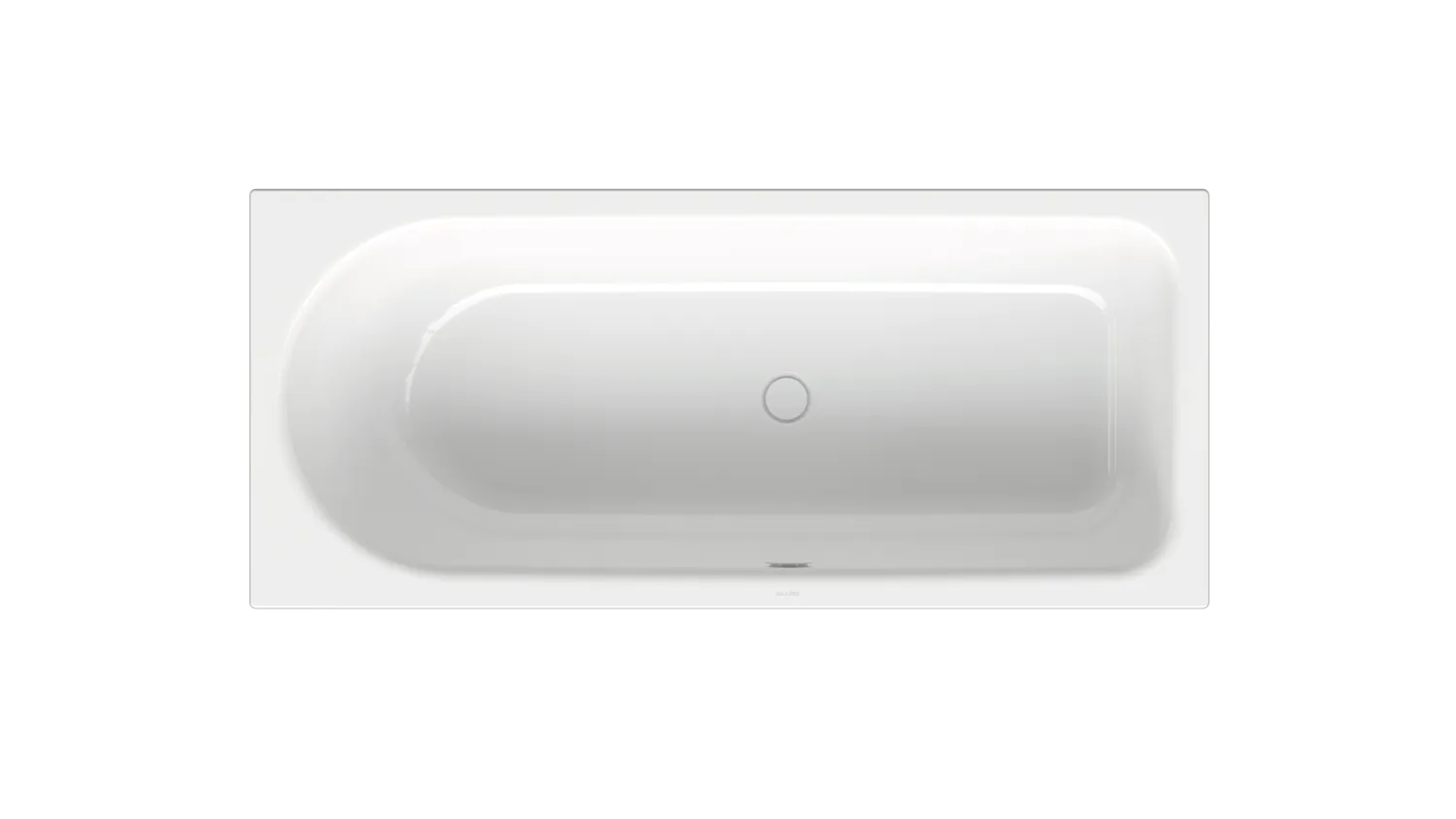 BetteOcean Badewanne Rechteck 1600x700x450 mm Weiß glasierter Titan-Stahl Überlauf vorne Fußende rechts Einbau