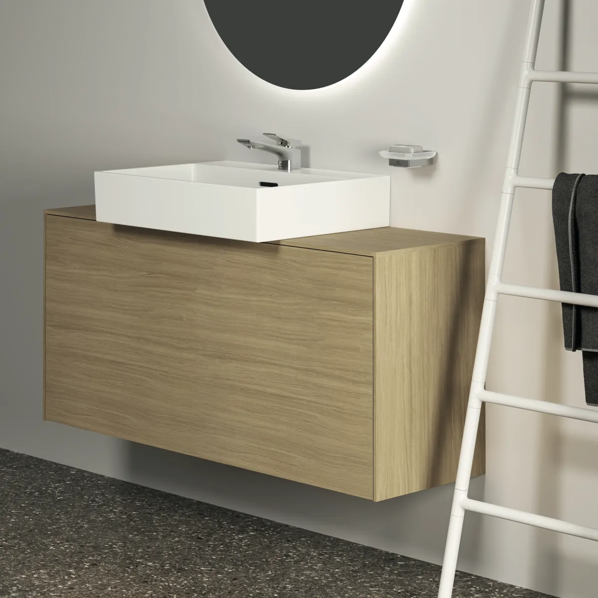 Ideal Standard Seifenschale Conca Cube T4508GN Silver Storm