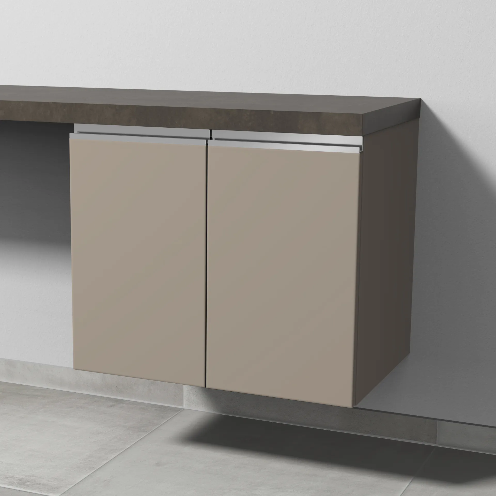 Sanipa Anbauschrank „2morrow“ 600 × 510 × 420 mm in Sandgrau (matt)