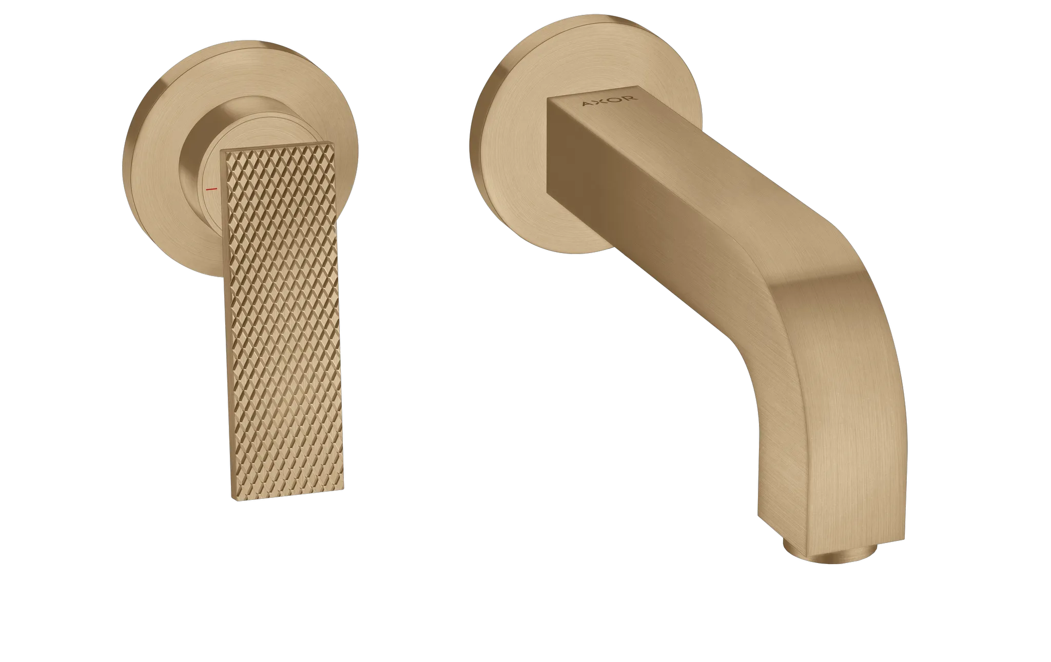 Hansgrohe AXOR Citterio Einhebel-Waschtischmischer Unterputz Wandmontage Rautenschliff Brushed Bronze