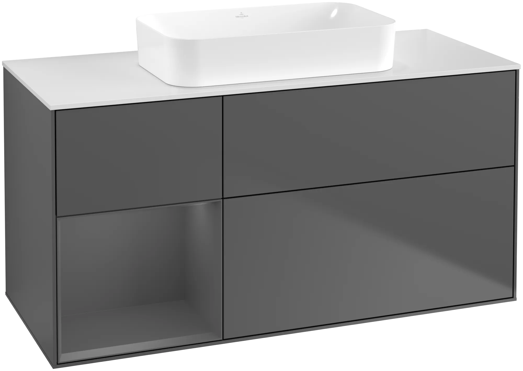 Villeroy & Boch Finion Waschbeckenunterschrank F70 1200x603x501mm Anthracite Matt/Lacquer