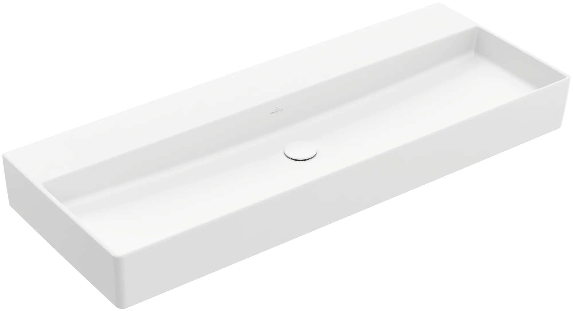 Villeroy & Boch Wandwaschtisch aus TitanCeram geschliffen „Memento 2.0“ 1200 × 470 × 150 mm, ohne Hahnlochbohrung in Stone White Villeroy & Boch Wandwaschtisch aus TitanCeram geschliffen „Memento 2.0“ 1200 × 470 × 150 mm, ohne Hahnlochbohrung in Stone White