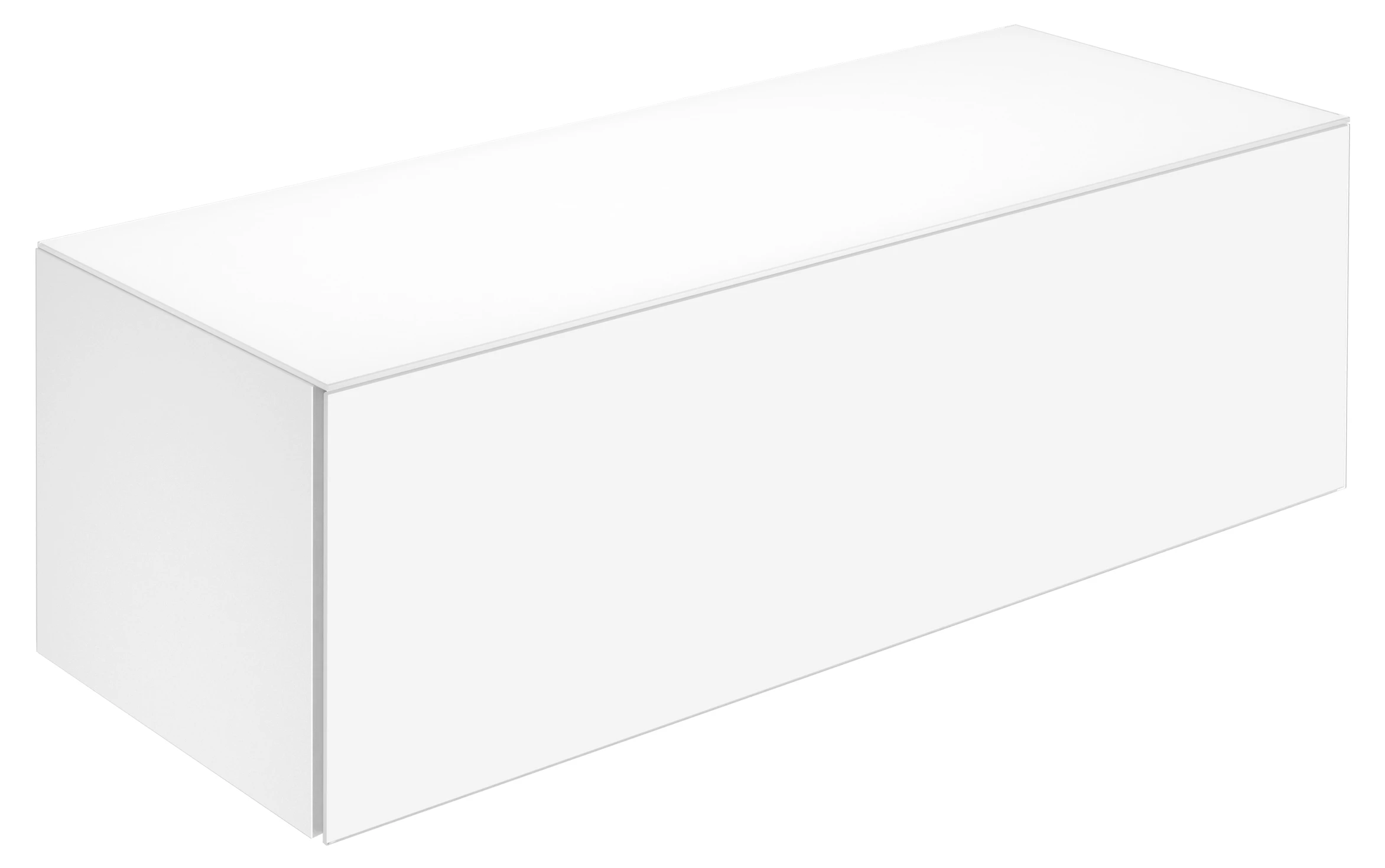 KEUCO Sideboard mit Auszug „X-Line“ Trüffel (Glas), Trüffel (Lack, seidenmatt), ohne Beleuchtung 120 × 40 × 49 cm KEUCO Sideboard mit Auszug „X-Line“ Trüffel (Glas), Trüffel (Lack, seidenmatt), ohne Beleuchtung 120 × 40 × 49 cm