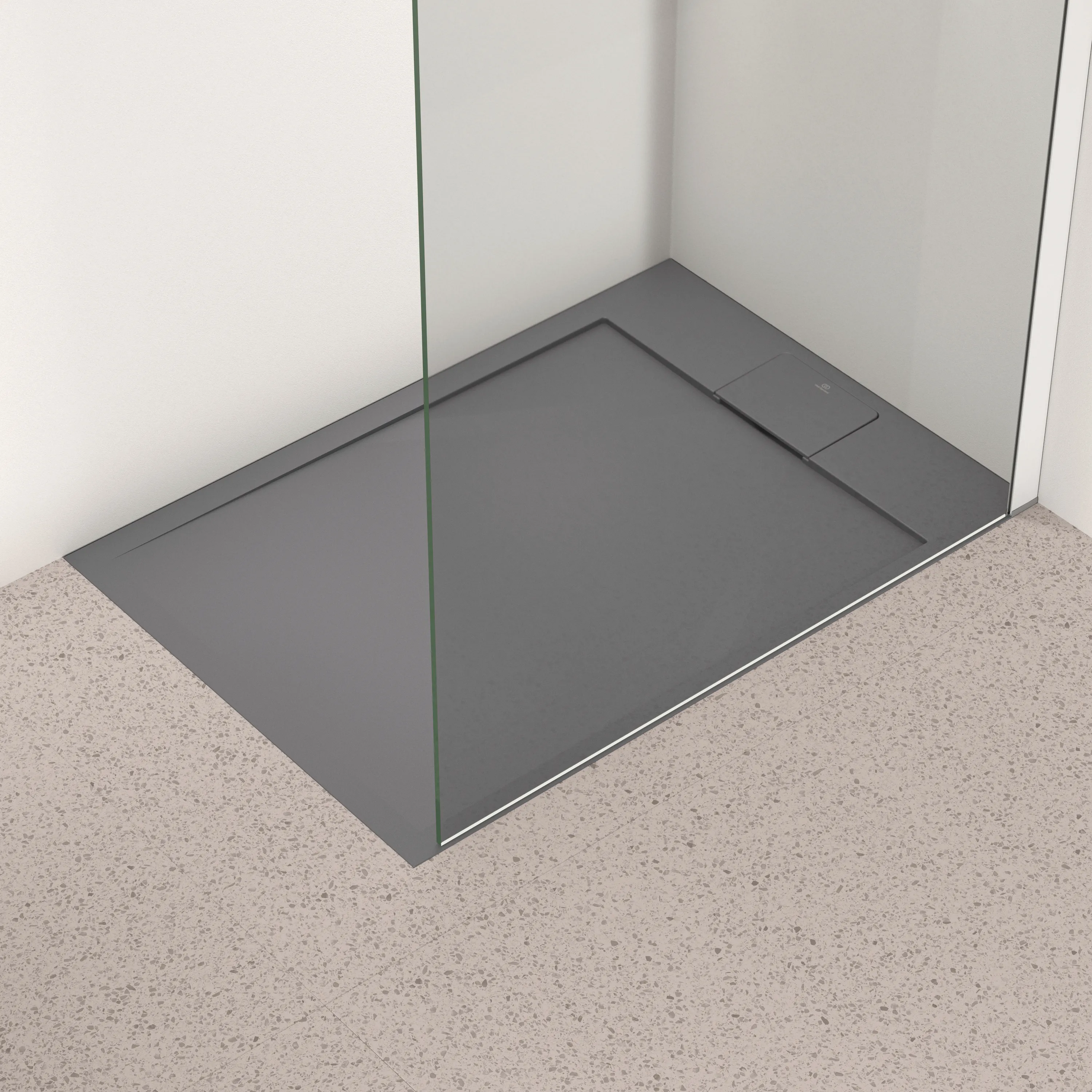 Ideal Standard Duschwanne „UltraFlatSi.life“ 70 × 100 cm in Quarzgrau