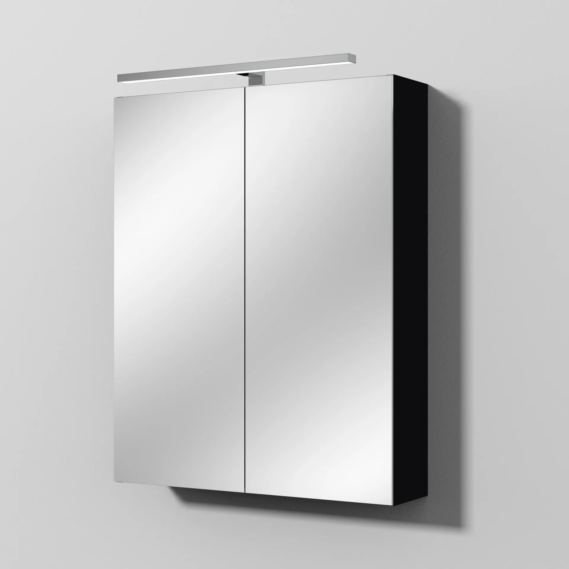 Sanipa Wandvorbau Spiegelschrank „Milla“ 600 × 750 × 149 mm in Schwarz (matt) Sanipa Wandvorbau Spiegelschrank „Milla“ 600 × 750 × 149 mm in Schwarz (matt)
