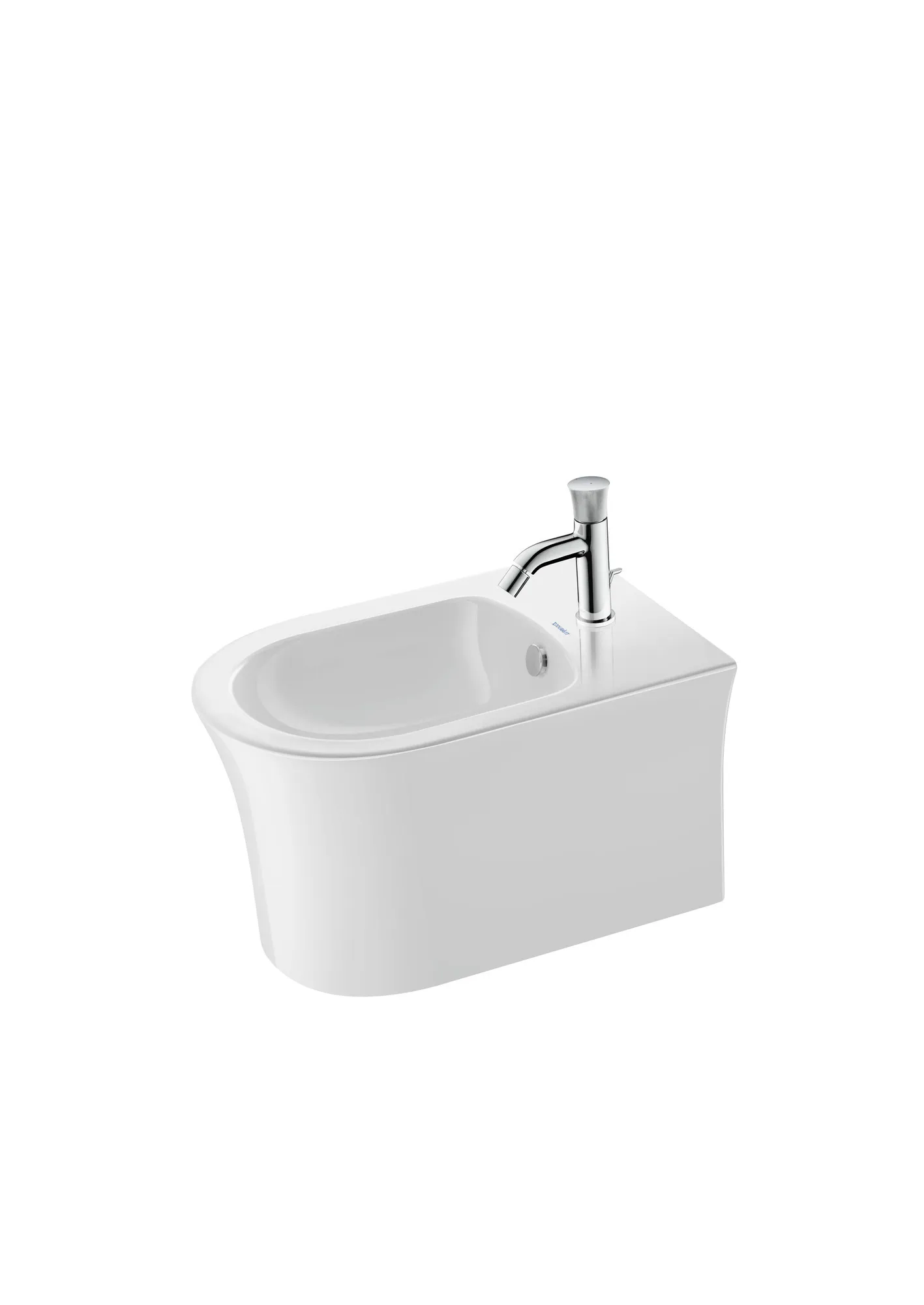 Duravit Wand-Bidet „White Tulip“, Befestigung sichtbar 37 × 54 × 31,5 cm