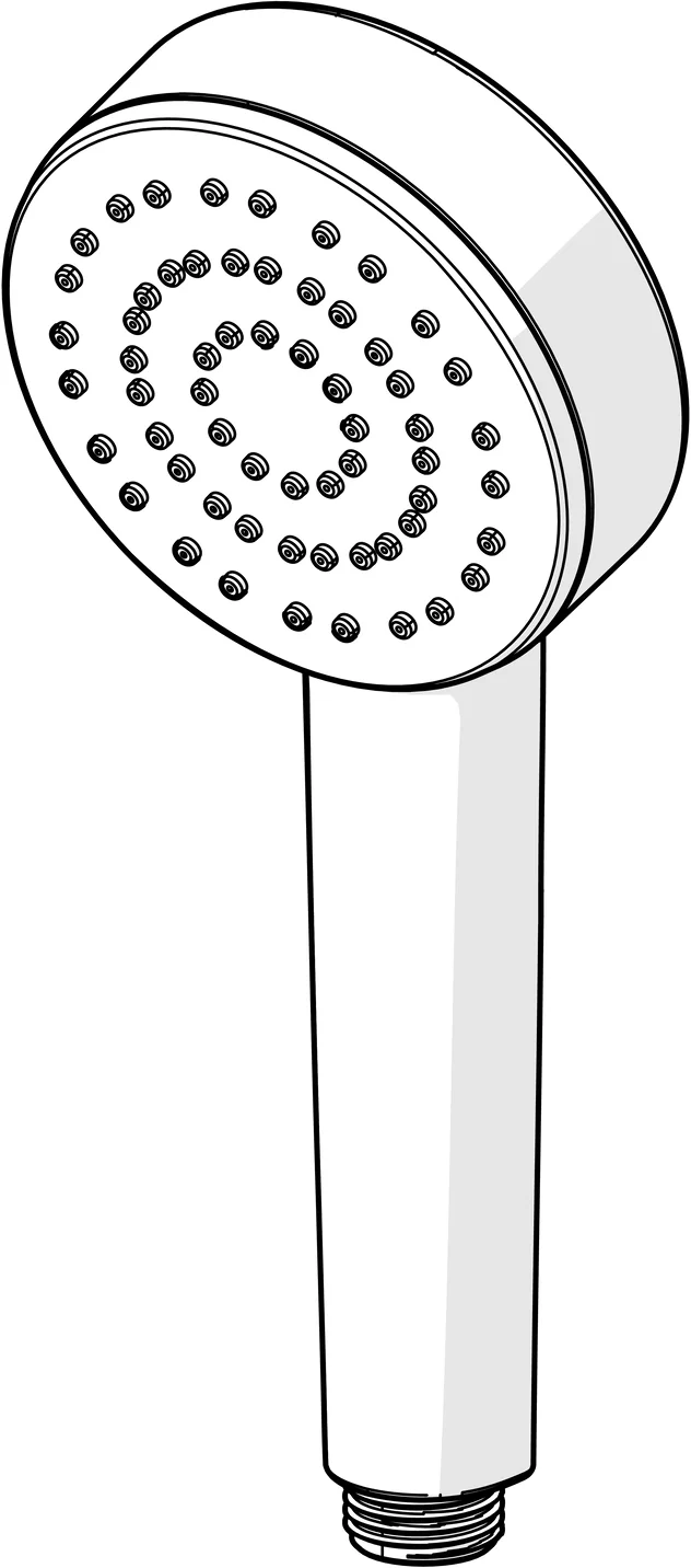 HansaBASIC Handbrause HansaBASIC 5561 1-strahlig Chrom
