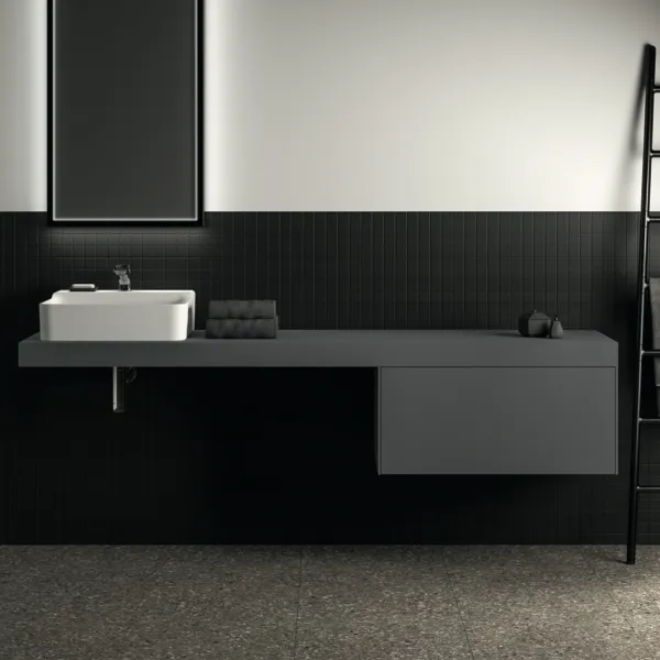 Ideal Standard Waschtischunterschrank „Conca“ 80 × 36 × 50,5 cm Anthrazit matt lackiert Ideal Standard Waschtischunterschrank „Conca“ 80 × 36 × 50,5 cm Anthrazit matt lackiert