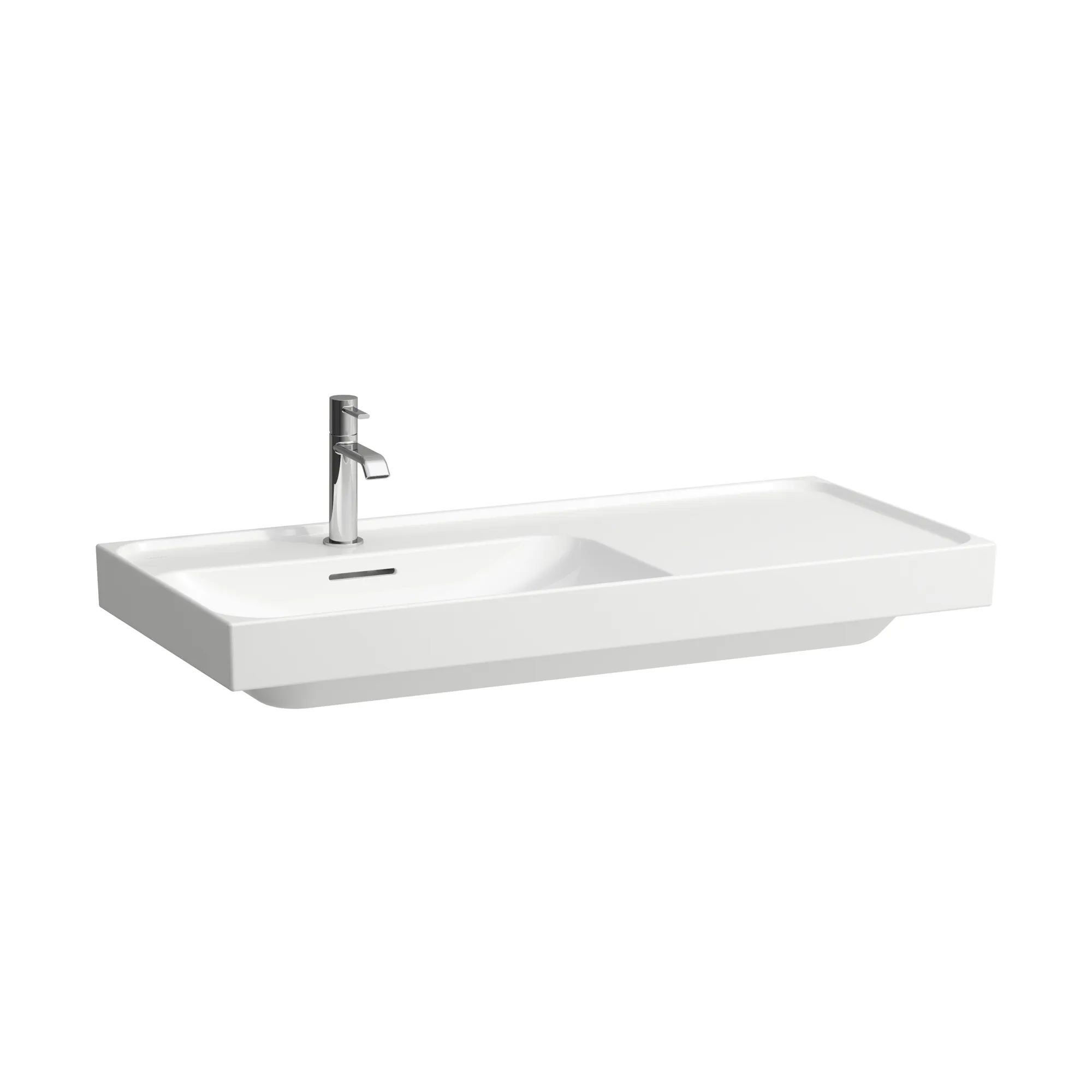 Laufen Waschtisch MEDA 460x1000x160 Ablage rechts 1 Hahnloch mit Überlauf Weiß Laufen Waschtisch MEDA 460x1000x160 Ablage rechts 1 Hahnloch mit Überlauf Weiß