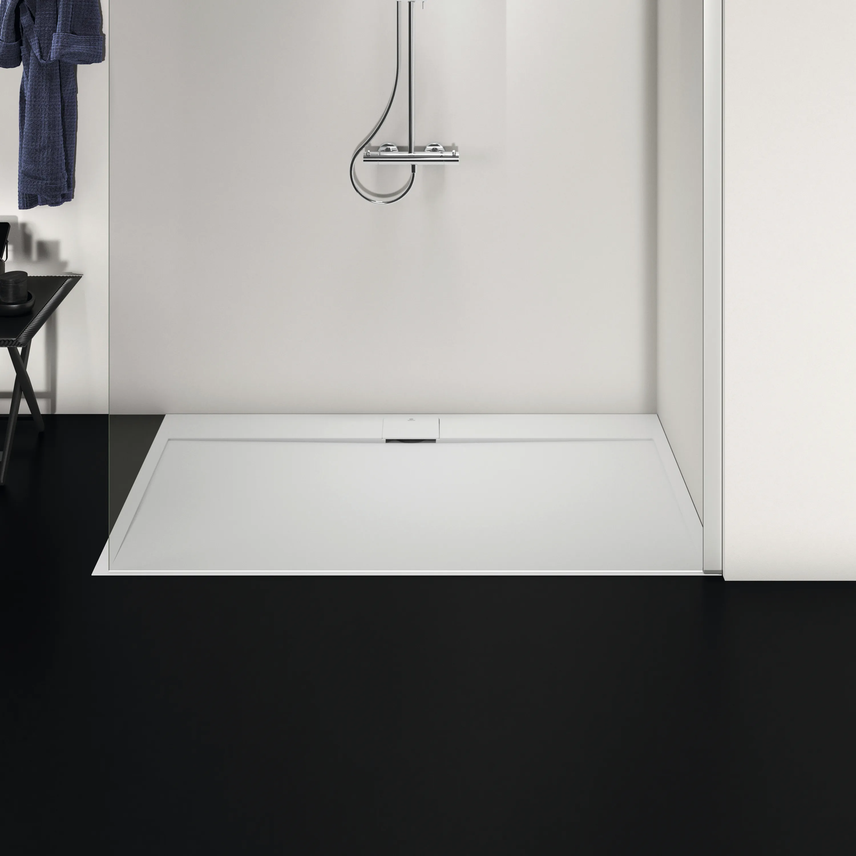 Ideal Standard Duschwanne „UltraFlatSi.life“ 90 × 160 cm in Carraraweiß
