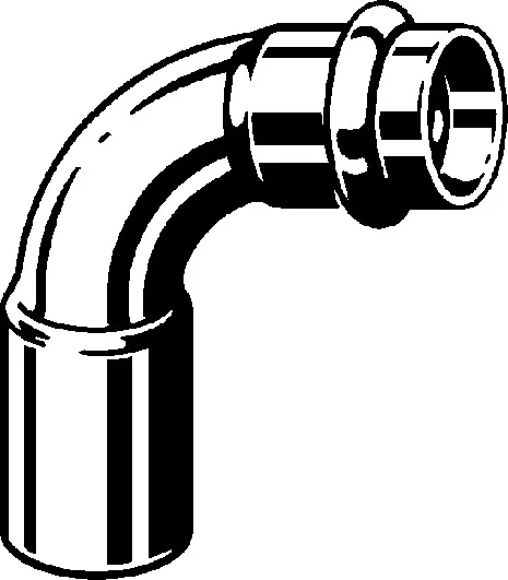 „Profipress“ 90°-Bogen mit 1 Muffe, reduziert 12 × 15 mm „Profipress“ 90°-Bogen mit 1 Muffe, reduziert 12 × 15 mm