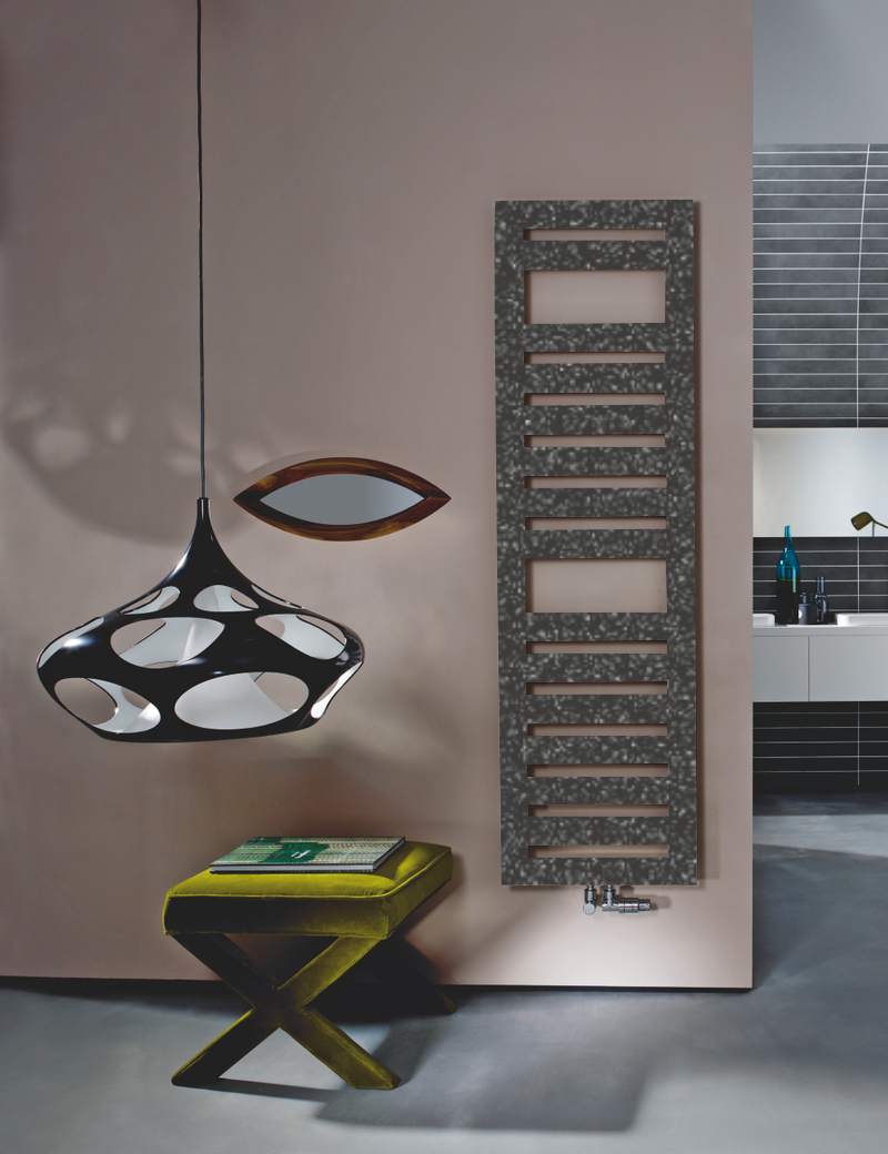 Zehnder Design-Handtuchwärmer „Metropolitan Spa“ 40 × 175 cm in Grey Aluminium (glänzend)