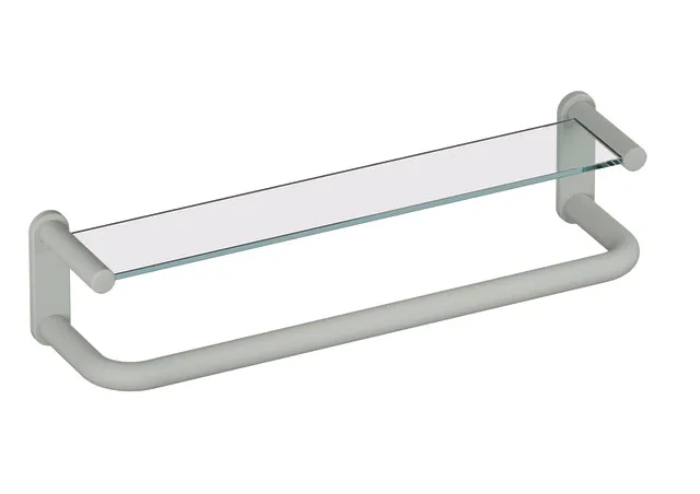 HEWI Ablage mit Haltegriff Serie 801, Felsgrau
