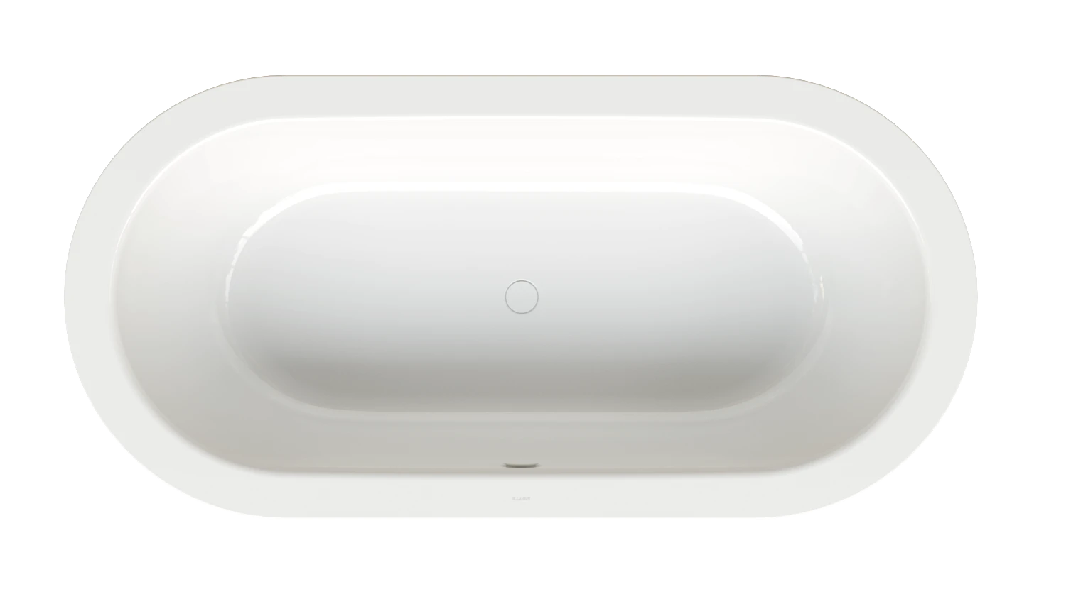 Bette oval Badewanne „BetteStarlet Oval Silhouette“ 195 × 95 cm in Schwarz (glänzend)