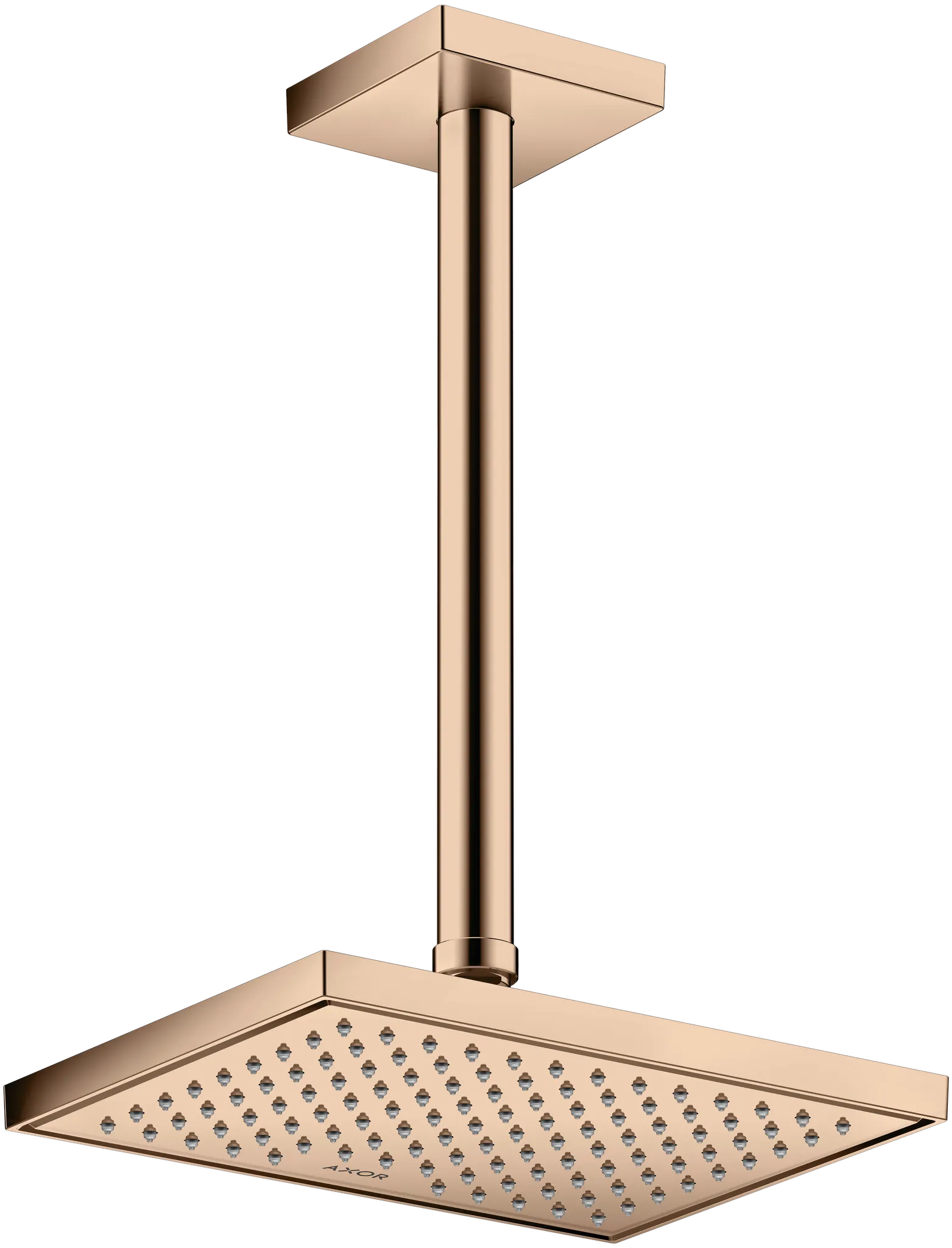 Hansgrohe AXOR ShowerSolutions Deckenanschluss 300 mm eckig, Polished Red Gold Hansgrohe AXOR ShowerSolutions Deckenanschluss 300 mm eckig, Polished Red Gold