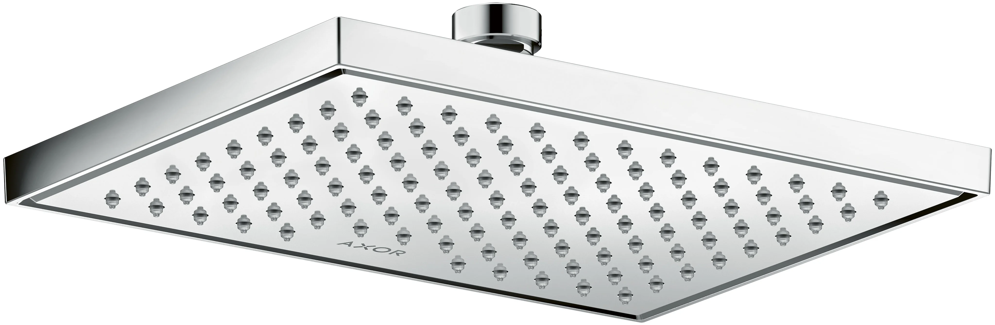 Hansgrohe AXOR ShowerSolutions Kopfbrause 1jet EcoSmart, Chrom, 245 x 185 mm, winkelverstellbar, abnehmbar zur Reinigung