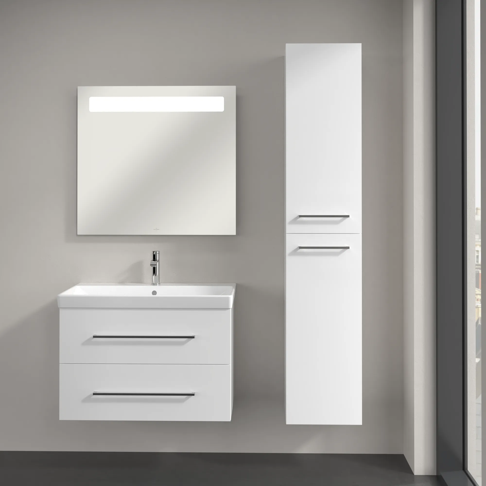 Villeroy & Boch Avento Hochschrank A89401 350x1760x404mm Eckig Brilliant White Villeroy & Boch Avento Hochschrank A89401 350x1760x404mm Eckig Brilliant White