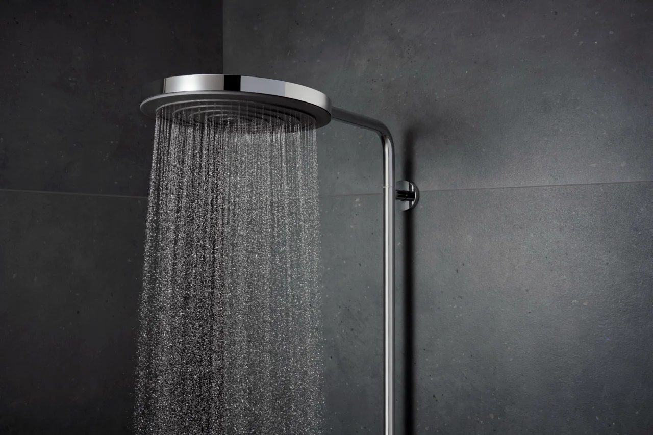 Hansgrohe Pulsify S Puro Showerpipe 1jet, Chrom, 460 mm Brausearmlänge, Aufputzinstallation