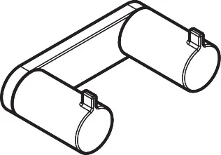 Hansgrohe AddStoris S Doppelhaken in Chrom für Wandmontage mit verdeckter Befestigung, Bohrabstand 50 mm, Bohrloch-Durchmesser 6 mm