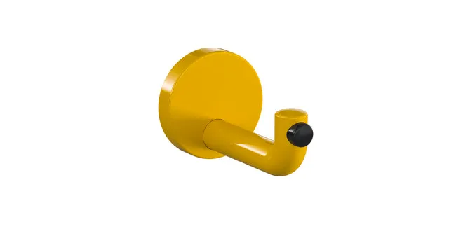 HEWI Haken mit Türpuffer Serie 477, Senfgelb