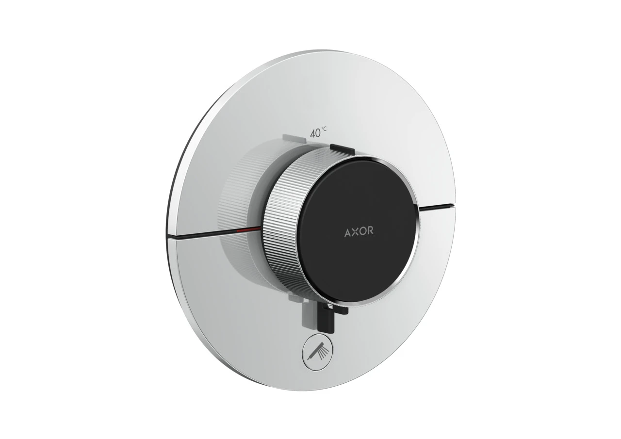 AXOR ShowerSelect ID Thermostat HighFlow Unterputz rund für 1 Verbraucher und einen zusätzlichen Abgang Chrom