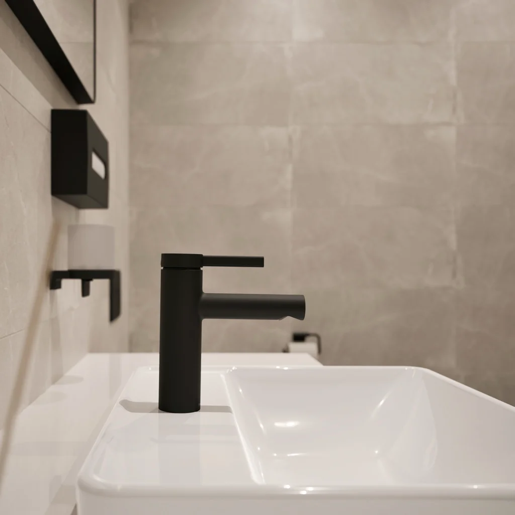 Hansgrohe Zesis S Einhebel-Waschtischmischer 70 CoolStart mit Push-Open-Ablaufgarnitur mattschwarz, Ausladung 105 mm, Auslaufhöhe 74 mm Hansgrohe Zesis S Einhebel-Waschtischmischer 70 CoolStart mit Push-Open-Ablaufgarnitur mattschwarz, Ausladung 105 mm, Auslaufhöhe 74 mm