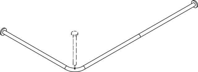 Vorhangstange (USA) S801,matt, AM:60 x 36´´, 24 Rg. reinweiß Vorhangstange (USA) S801,matt, AM:60 x 36´´, 24 Rg. reinweiß